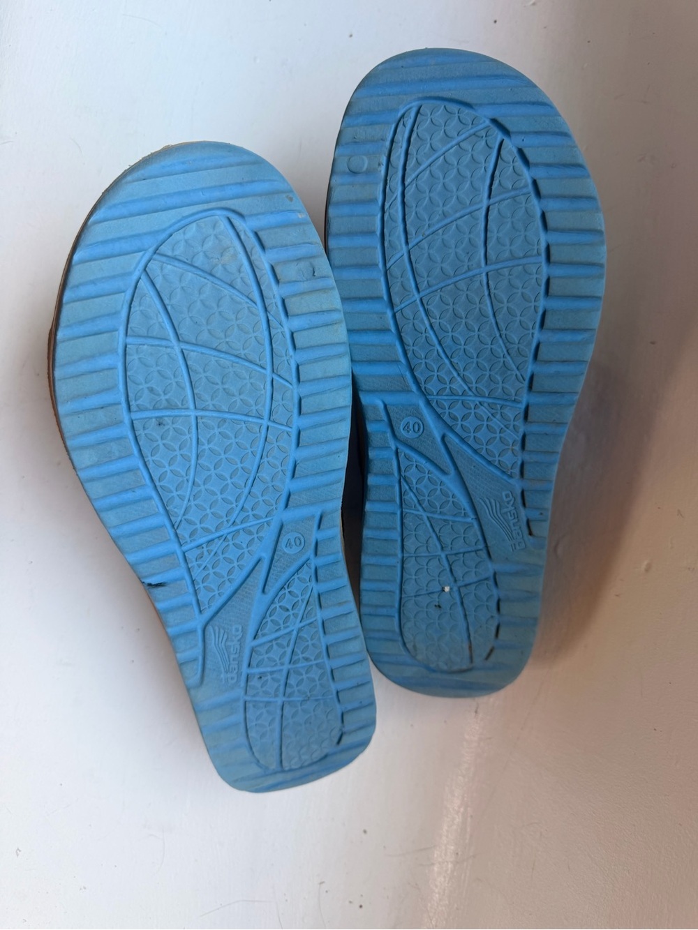 Dansko Blue Dual-Buckle Slide Sandals - Picture 6 of 7